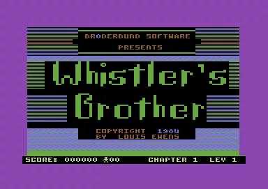 Whistler&#x27;s Brother Commodore 64 Title screen