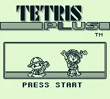 Tetris Plus Game Boy Title screen (Japanese version). The same as the USA but without the &#x22;Licensed by Nintendo&#x22; message.