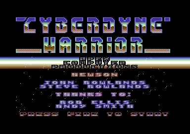 Cyberdyne Warrior Commodore 64 Title