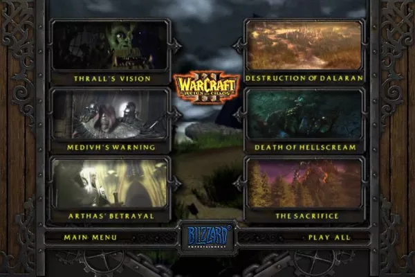 WarCraft III: Reign of Chaos (Collector&#x27;s Edition) Windows (Collector&#x27;s Edition DVD) You can see all the cinematics remastered and in high quality.