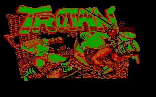 Trojan DOS Title screen (CGA)