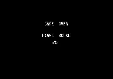 Michel Futbol Master + Super Skills Amstrad CPC Game over and this is my final score.