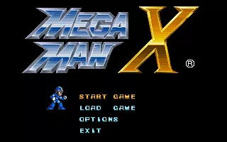 Mega Man X DOS Title screen