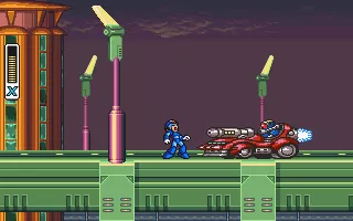 Mega Man X DOS Enemy speed racer