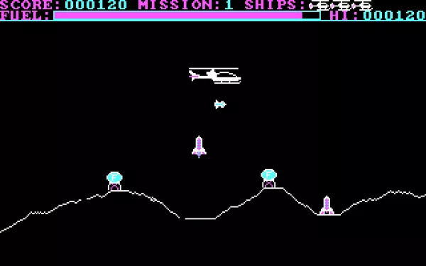 Striker DOS Blow up the fuel tanks marked with &#x22;F&#x22; to collect points in the first couple of levels. Later on in the game you&#x27;ll actually collect fuel from them by doing so.