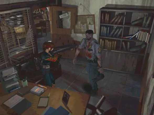 Resident Evil 2 Windows Police officer Marvin Branagh succumbs to the T-Virus