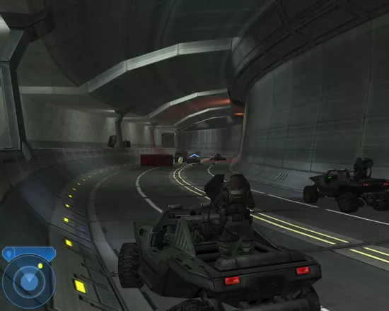 Halo 2 Windows Driving inside a tunnel.