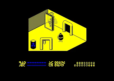 Chain Reaction Amstrad CPC Decrease your radiation level by using a decontamination shower