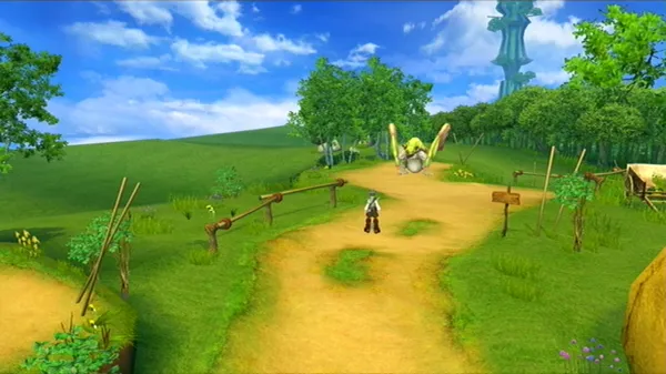 Eternal Sonata Xbox 360 Another one of those dragons guards the path.
