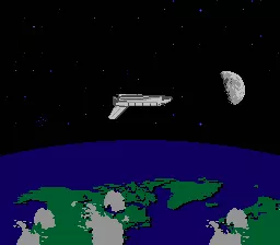 Space Shuttle Project  NES Don&#x2019;t worry, it&#x2019;s meant to be upside down, better view of the earth that way.