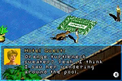 Scooby Doo Game Boy Advance Talking with the hotel guests