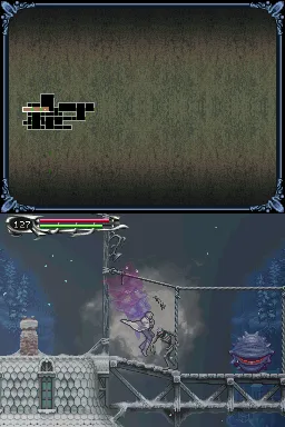 Castlevania: Dawn of Sorrow Nintendo DS Battling Castlevania&#x27;s staple enemy - Skeletons!