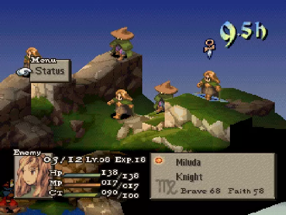 Final Fantasy Tactics PlayStation Examining your opponent is a good idea