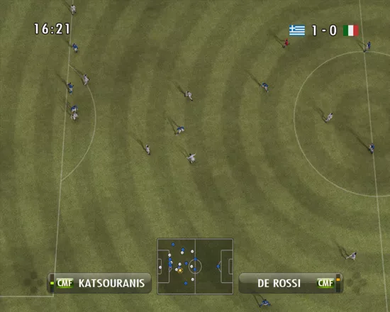 PES 2008: Pro Evolution Soccer Windows View from the birds-eye camera