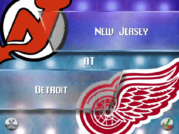 NHL 96 DOS New Jersey at Detroit