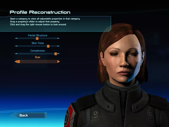 Mass Effect Windows Creating Shepard.