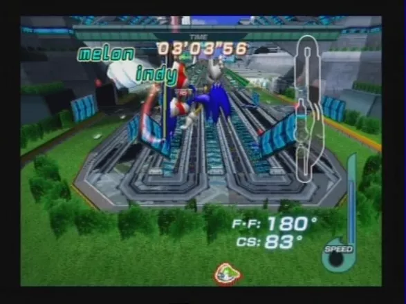 Sonic Riders PlayStation 2 In Game 6 - Stage 1: A long leap.