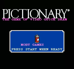 Pictionary: The Game of Video Quick Draw NES Announcing whose turn it is