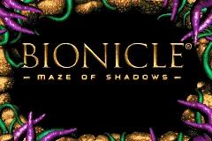 Bionicle: Maze of Shadows Game Boy Advance Title screen