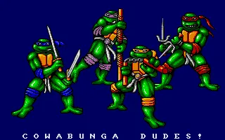 Teenage Mutant Ninja Turtles Atari ST Cowabunga, indeed.