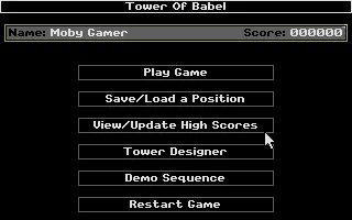 Tower of Babel Atari ST Start menu