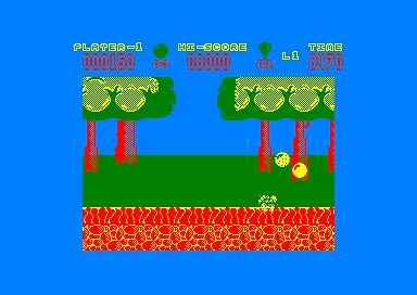 Hoppin&#x27; Mad Amstrad CPC If any ball touches an inhabitant, it will be punctured