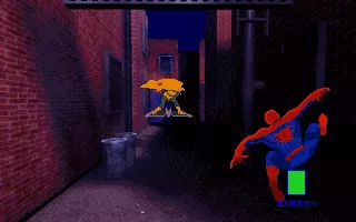 Marvel Comics Spider-Man: The Sinister Six DOS Jump from wall to wall to avoid his projectiles.