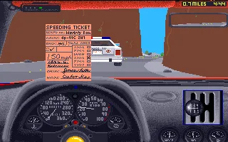 European Challenge Amiga Got a speeding ticket