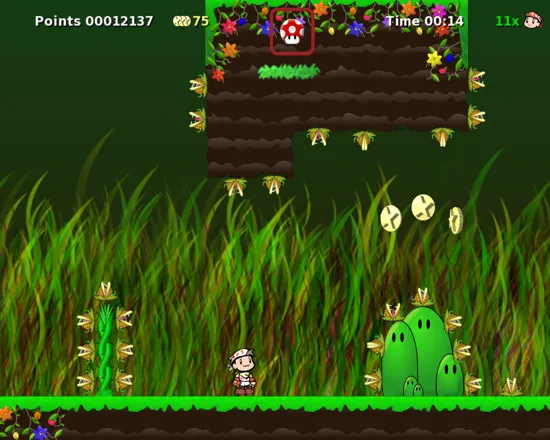 Secret Maryo Chronicles Linux This is hard. The flowers cannot be killed with fireballs. (v1.5)
