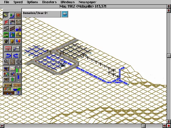 SimCity 2000 DOS Peeking underground