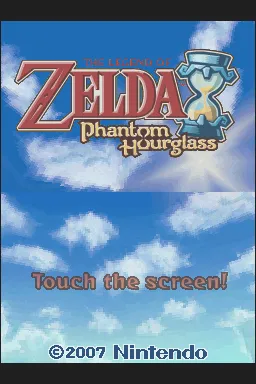 The Legend of Zelda: Phantom Hourglass Nintendo DS Title screen