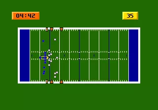 NFL Sports Talk Football &#x27;93 Starring Joe Montana Genesis View of the field from a blimp