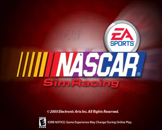 NASCAR SimRacing Windows Title screen