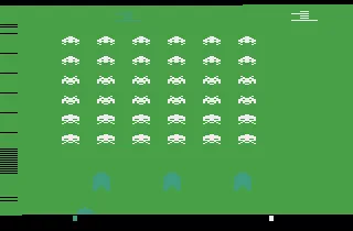 Space Invaders Arcade Atari 2600 Initialy loaded screen