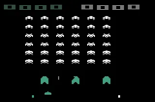 Space Invaders Arcade Atari 2600 Starting level 1.