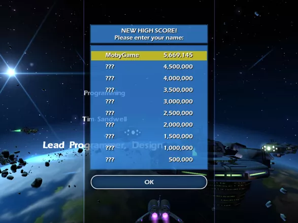 Aces of the Galaxy Windows High scores