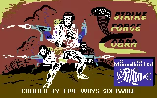 Strike Force: Cobra Commodore 64 Title screen