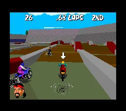 Dirt Trax FX SNES Most races play more like duels, with slower drivers being little more than obstacles