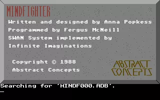 Mindfighter Commodore 64 Title and credits
