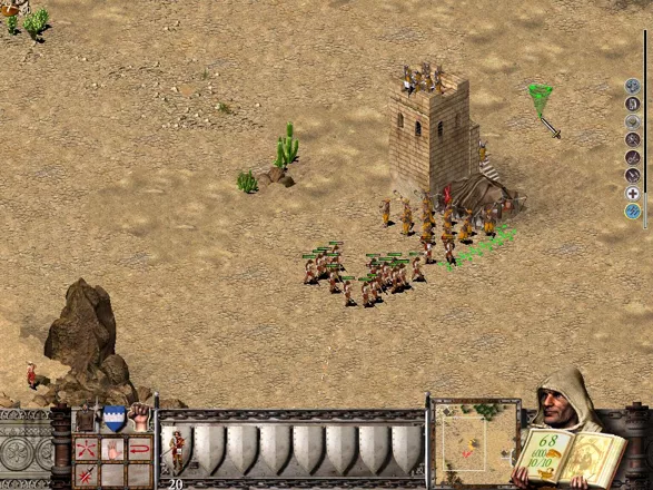 Stronghold Crusader Extreme Windows Pike men are charging towards the enemy.