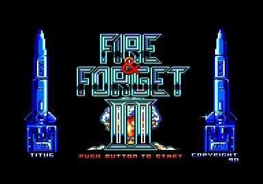 Fire &#x26; Forget II Amstrad CPC Title screen
