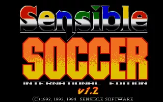 International Sensible Soccer DOS Title screen
