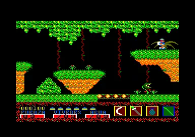 Livingstone I Presume? Amstrad CPC I made it to this cliff. Good show, ol&#x27; chap!