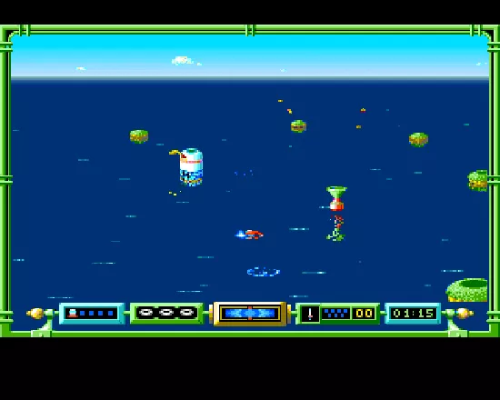 Typhoon Thompson in Search for the Sea Child Amiga Oops, losing my vehicle.