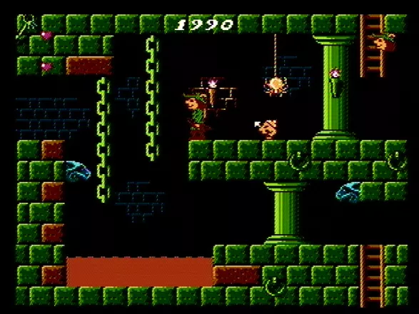 Quattro Adventure NES Don&#x27;t fall in the lava! (Super Robin Hood)