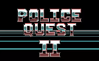Police Quest 2: The Vengeance DOS Title screen (CGA)