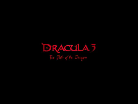 Dracula 3: The Path of the Dragon Windows Title screen