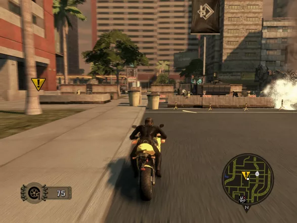 Mercenaries 2: World in Flames Windows Sport bikes are cool and fast.