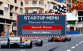World Circuit DOS Startup menu