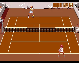 Jimmy Connors Pro Tennis Tour Amiga Player vs Computer